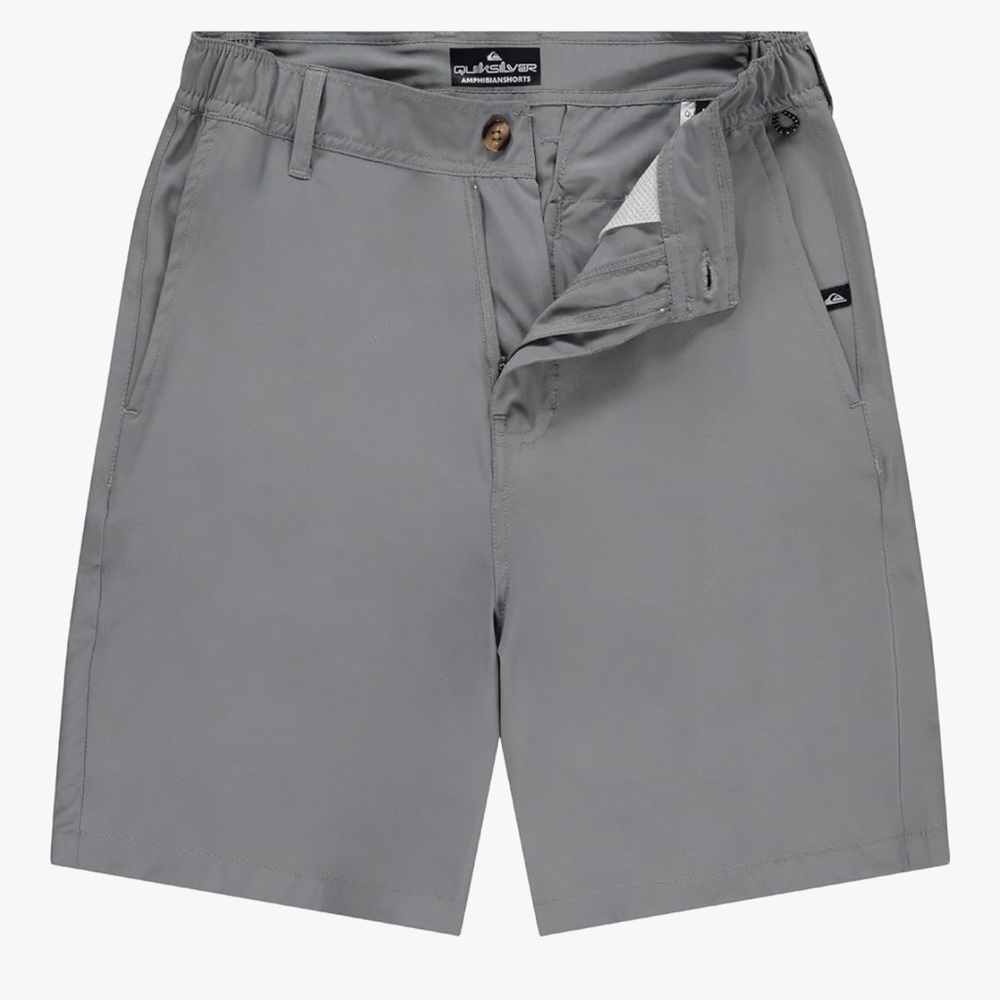 Quiksilver Men's Charcoal Flat Front Shorts